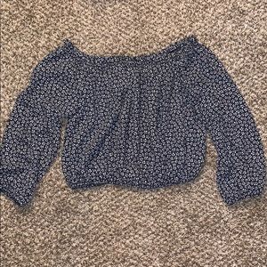 Brandy Melville Off-Shoulder Floral Top